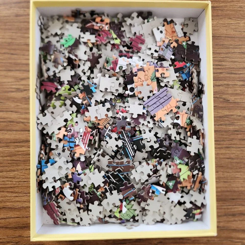 Charley Harper 1000 Piece Jigsaw Puzzle Birducopia Birds Jigsaw Puzzle Bird Blue